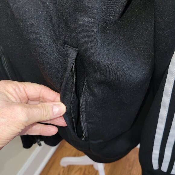 Adidas Adicolor Classics SST Track Jacket Black W/White Stripes Women's Size XL - Picture 12 of 16